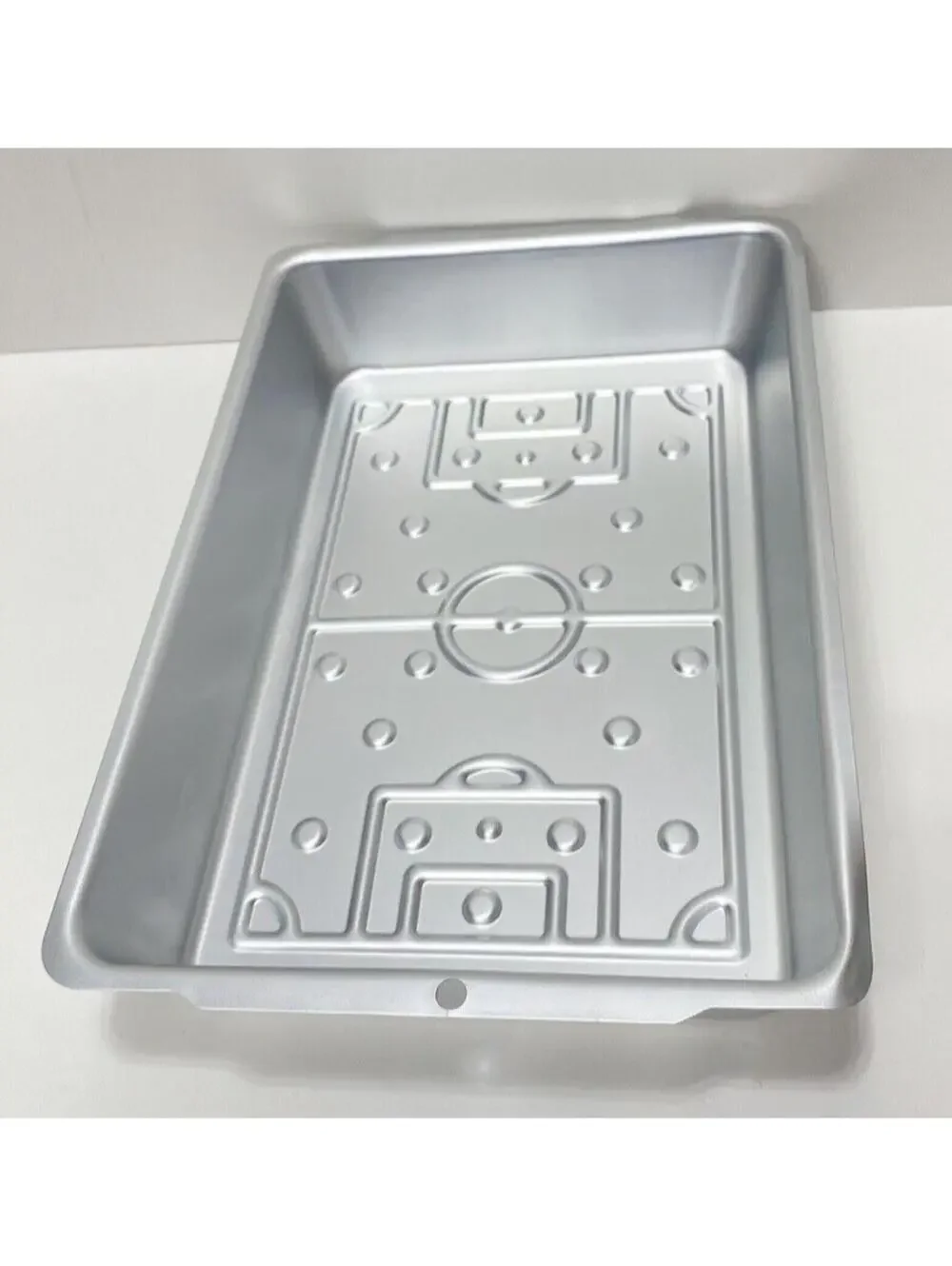 Rectangular Soccer Football Field Cake Pan Baking Mold Brand New As-Is Toy Bake